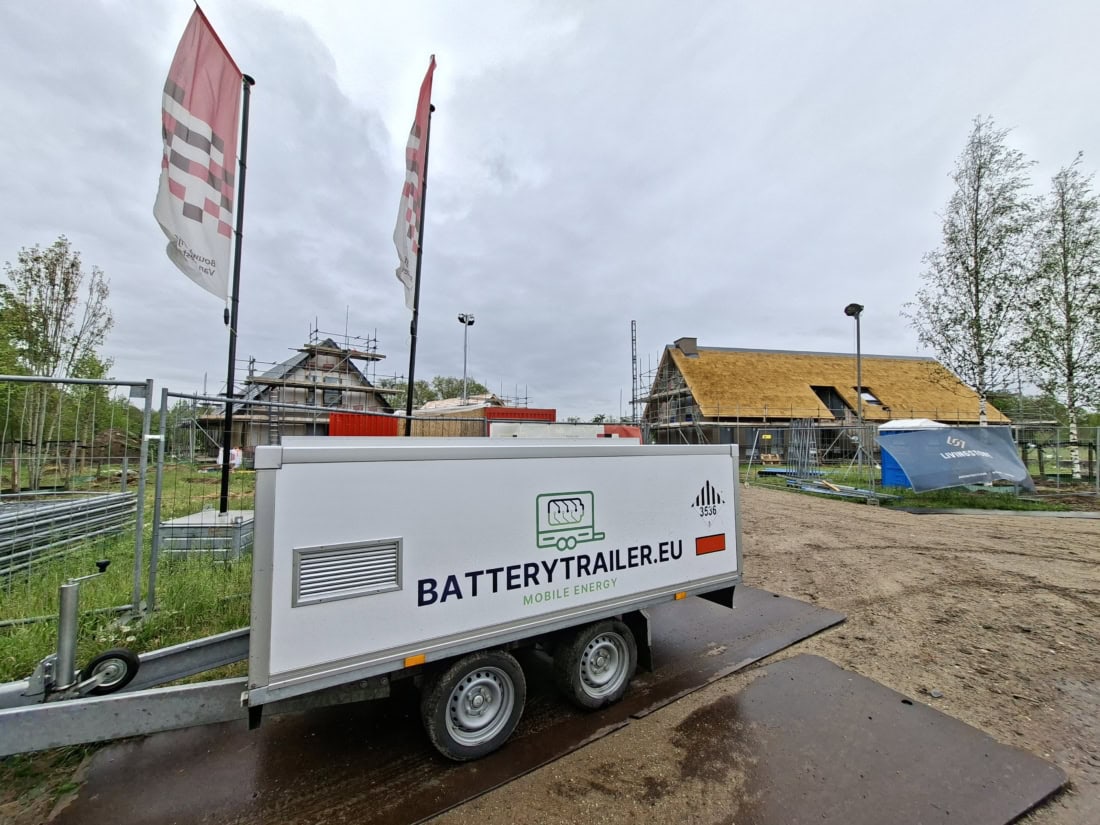 Mobiele batterijopslag voor vastgoedonderhoud en renovatie